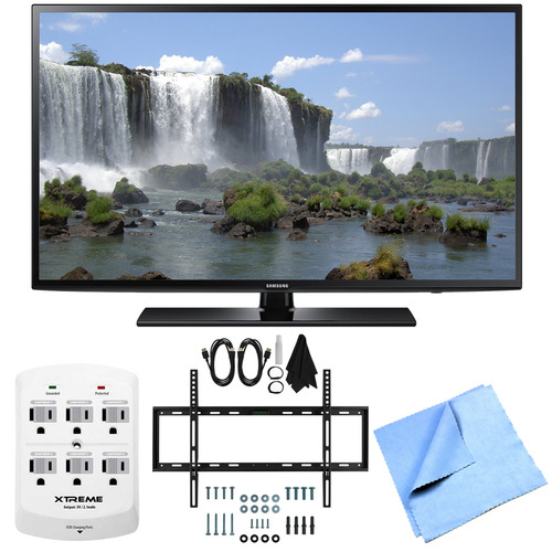 Samsung UN40J6200 - 40-Inch Full HD 1080p 120hz Smart LED HDTV Mount & Hook-Up Bundle
