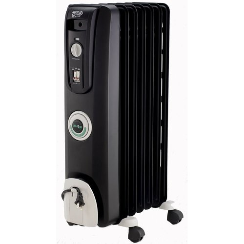 DeLonghi Safeheat 1500W ComforTemp Portable Oil-Filled Radiator Heater - Black