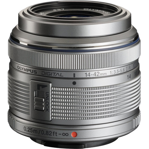 Olympus M.14-42MM F3.5-5.6 2R Zuiko Interchangeable Zoom Lens - Silver