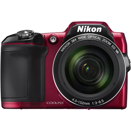 Nikon COOLPIX L840 16MP Digital Camera with 38x Zoom VR Lens & WiFi - Red Refurbished