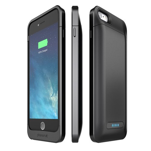 PhoneSuit Elite Battery Case for iPhone 6 Plus and 6s Plus, Black
