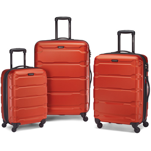 Samsonite Omni Hardside Luggage Nested Spinner Set (20`/24`/28`) Burnt Orange (68311-1156)