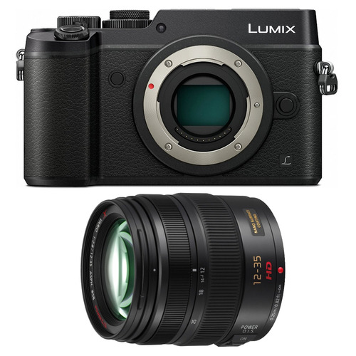 Panasonic LUMIX GX8 DSLM Black Camera Body and LUMIX G 12-35mm Lens Bundle