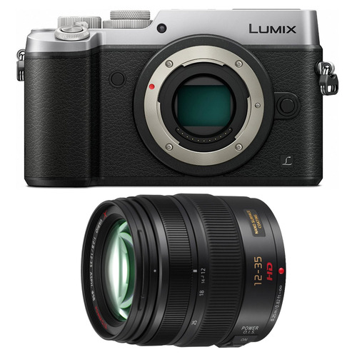 Panasonic LUMIX GX8 DSLM Silver Camera Body and LUMIX G 12-35mm Lens Bundle