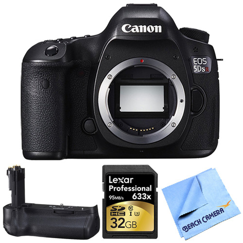 Canon EOS 5DS R 50.6MP Digital SLR Camera (Body Only) Grip Bundle