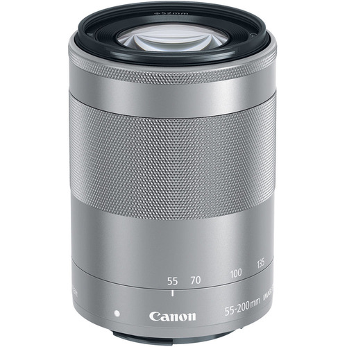 Canon EF-M 55-200mm f/4.5-6.3 IS STM Lens for EOS M Mirrorless Cameras (Silver)