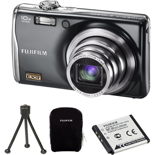 Fujifilm FinePix F70EXR 10MP Digital Camera Value Bundle :Case,Tripod and Extra Battery