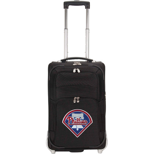Denco MLB 21-Inch Carry On Luggage, Black - Philadelphia Phillies