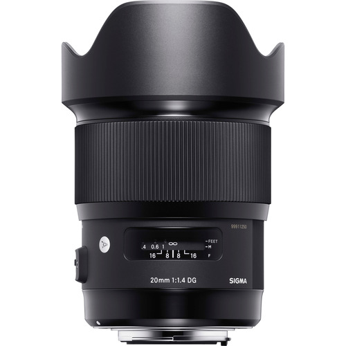 Sigma 20mm F1.4 Art DG HSM Wide Angle Lens for Nikon Full Frame DSLR Cameras - 412-955