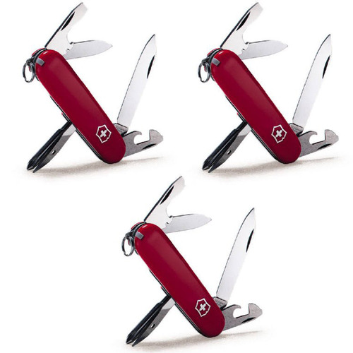 Victorinox Swiss Army Tinker Knife - Red 3-Pack Bundle