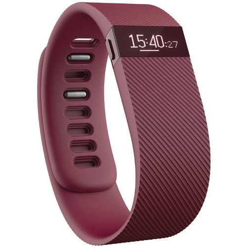 Fitbit Charge Wireless Activity Wristband, Burgundy, Large