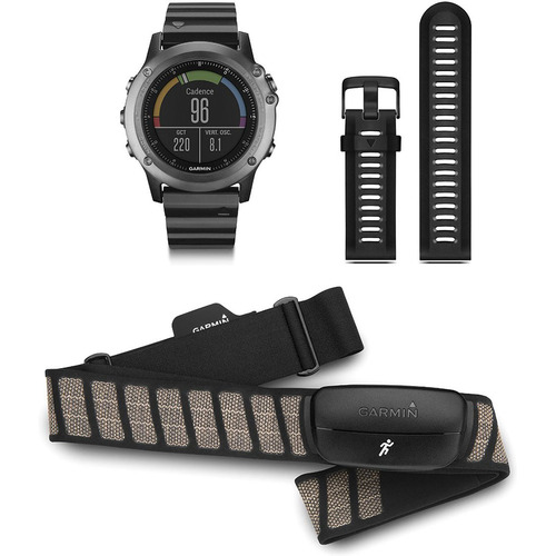 Garmin fenix 3 Multisport Training GPS Watch - Sapphire Performance Bundle