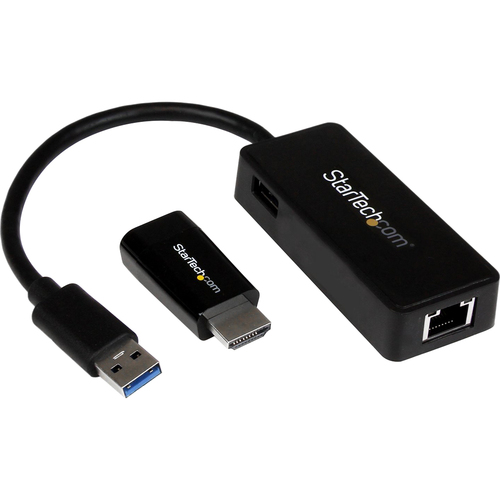 Star Tech 14 HDMI to VGA and USB 3.0 Gigabit Ethernet Accessory Bundle for HP Chromebook