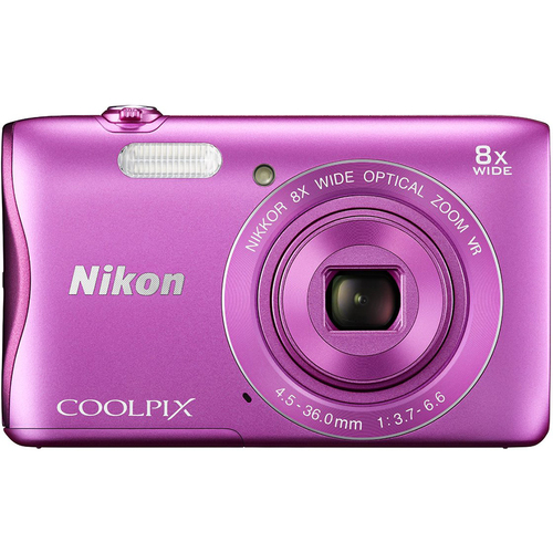 Nikon COOLPIX S3700 20.1MP Digital Camera HD Video (Pink) Factory Refurbished