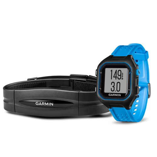 Garmin Forerunner 25 GPS Fitness Watch with Heart Rate Monitor - Large - Black/Blue