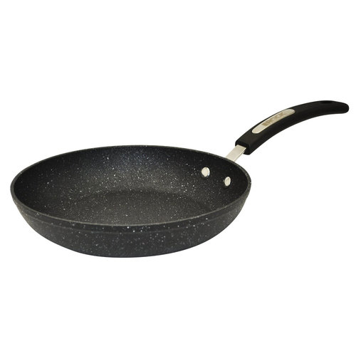 Starfrit The Rock Fry Pan with Bakelite Handle, 9.5`, Dark Gray