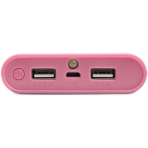 Urge Basics PowerPro 12,000mAh Universal Dual Port Backup Battery Charger, Black/Pink
