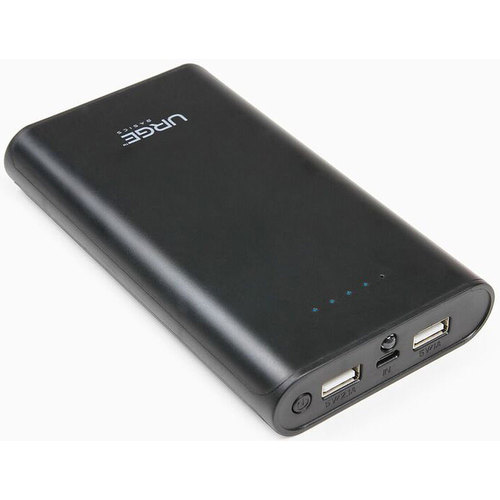 Urge Basics PowerPro 12,000mAh Universal Dual Port Backup Battery Charger, Black