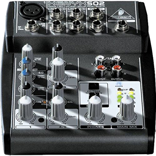 Behringer XENYX502 5-Channel Mixer - OPEN BOX