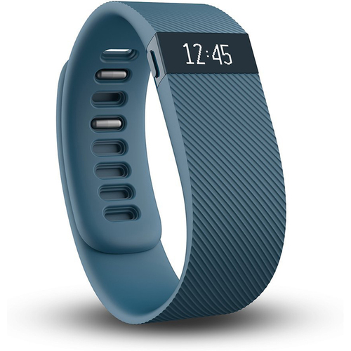 Fitbit Charge Wireless Activity + Sleep Tracker Wristband - Slate - Large - OPEN BOX