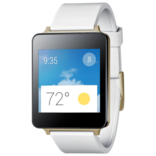 LG Android Wear Water/Dust Resistant White Smart G Watch - Manufacturer Refurbished