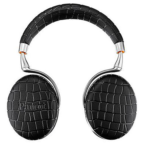 Parrot Zik 3 Wireless  Bluetooth Headphones w/ Wireless Charger (Black Croc)