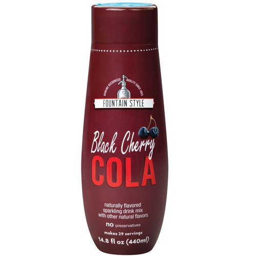 SodaStream Fountain Style Black Cherry Cola Syrup, 14.8 Fluid Ounce