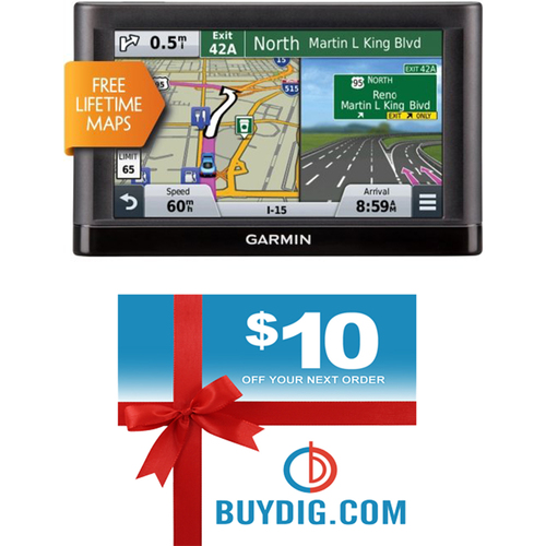 Garmin nuvi 55LM 5` GPS Navigation System with Lifetime Maps Gift Bundle