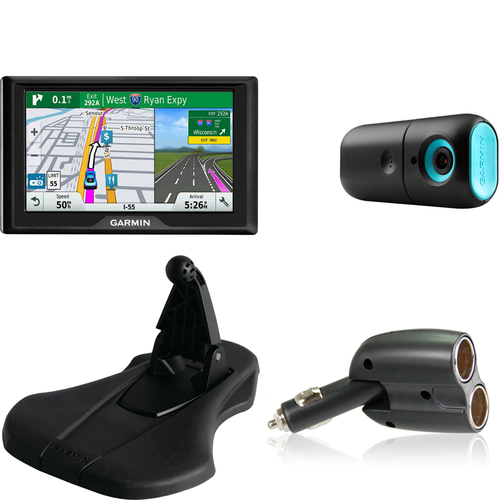 Garmin babyCam Child Monitor with Navigation Charger + Friction Mount Bundle