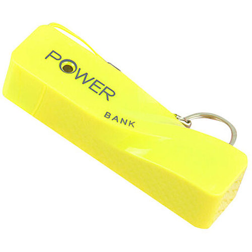 BlackHat Tech 2600mAh Portable Keychain Power Bank - Yellow