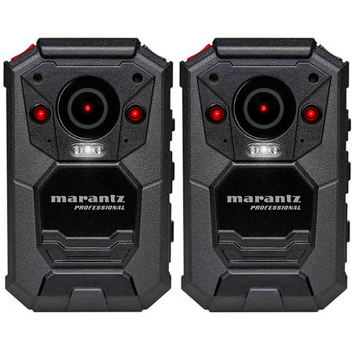Marantz 2-Pack Professional Grade Wearable Body Video Camera w/ GPS (PMD-901V)
