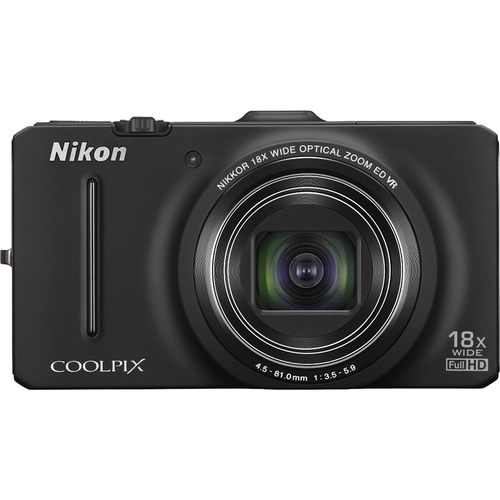 Nikon COOLPIX S9300 16MP 18x Opt Zoom 3.0 LCD Digital Camera (Black) - Refurbished