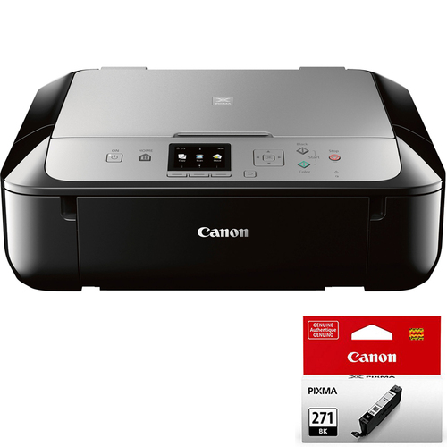 Canon PIXMA MG5721 Wireless Inkjet All-In-One Printer w/ CLI-271 Black Ink Bundle