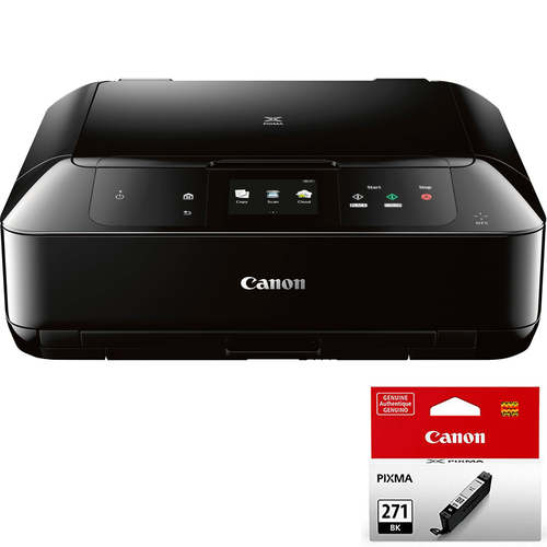 Canon PIXMA MG7720 Wireless Inkjet All-In-One Printer w/ CLI-271 Black Ink Bundle