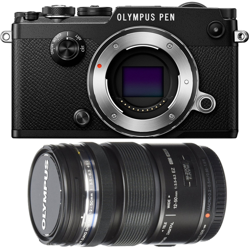 Olympus PEN-F 20MP Mirrorless Micro Four Thirds Digital Camera w/ 12-50mm Lens Bundle
