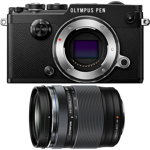Olympus PEN-F 20MP Mirrorless Micro Four Thirds Digital Camera w/ 14-150mm Lens Bundle