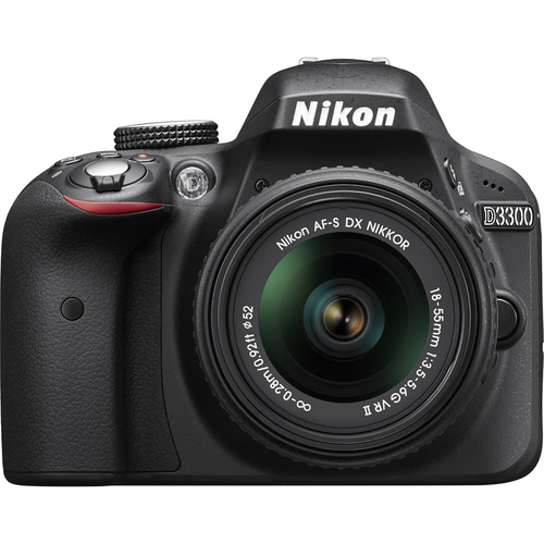 Nikon D3300 24.2 MP Digital SLR with 18-55mm VR II Lens (Black)  Factory Refurbished