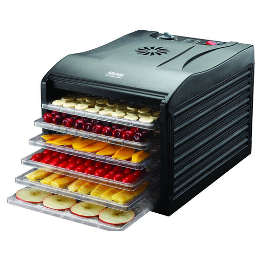 Aroma Professional 6 Tray Black Extra Large Electric Food Dehydrator