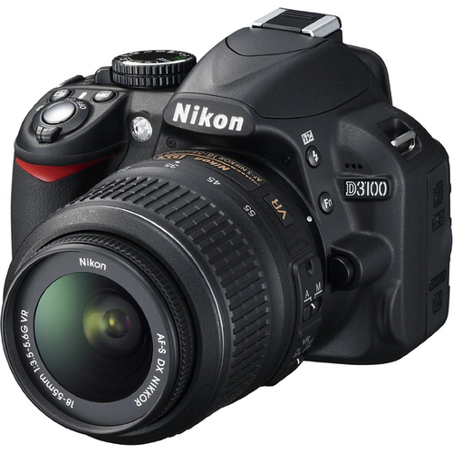 Nikon D3100 14.2MP 1080p Digital SLR Camera w/ 18-55mm VR Lens (Black)(Refurbished)