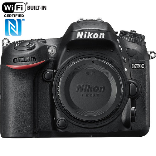 Nikon D7200 DX 24.2MP Digital HD-SLR Camera Body WiFi NFC (Certified Refurbished)