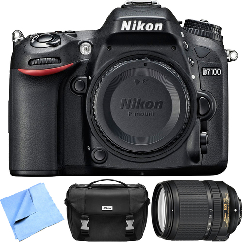Nikon Refurbished D7100 24.1 MP DX-Format DSLR Camera w/ 18-140mm VR Lens Kit w/ Case