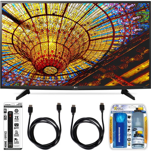 LG 49UH6100 49-Inch UH6100 Series 4K UHD Smart TV with webOS 3.0 Accessory Bundle