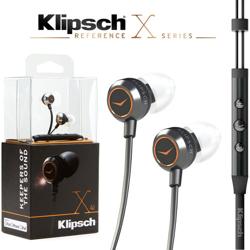 Klipsch Reference X4i In-Ear Premium Headphones with In-Line iOS Remote & Mic