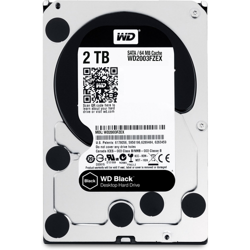 Western Digital 2TB Black 7200 rpm SATA III 3.5` Internal HDD (OEM)