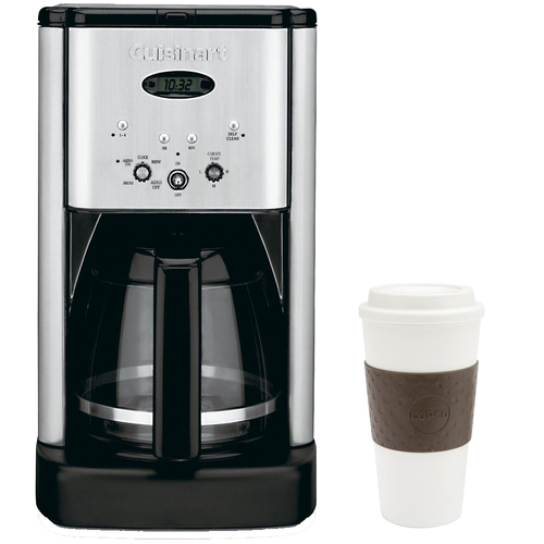 Cuisinart DCC-1200 Brew Central 12Cup Programmable Coffeemaker (Silver) w/ Copco 16oz. Mug