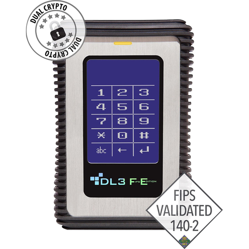 Data Locker DL3 FE FIPS Edition 1 TB Hard Drive in Silver - FE1000 
