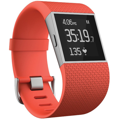 Fitbit Surge Fitness Superwatch, Tangerine, Large (6.3-7.8`) - OPEN BOX