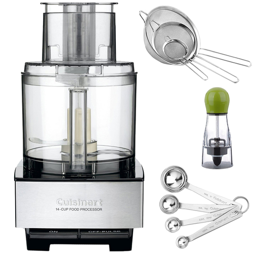 Cuisinart DFP-14BCN 14-Cup Food Processor - Brushed Stainless Steel with exclusive Bundle