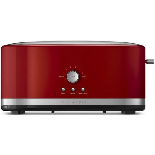 KitchenAid 4-Slice Long Slot Toaster with High Lift Lever in Empire Red - KMT4116ER