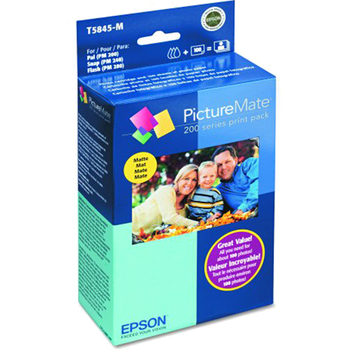 Epson PictureMate Print Pack Includes Inkjet Cartridge - T5845-M